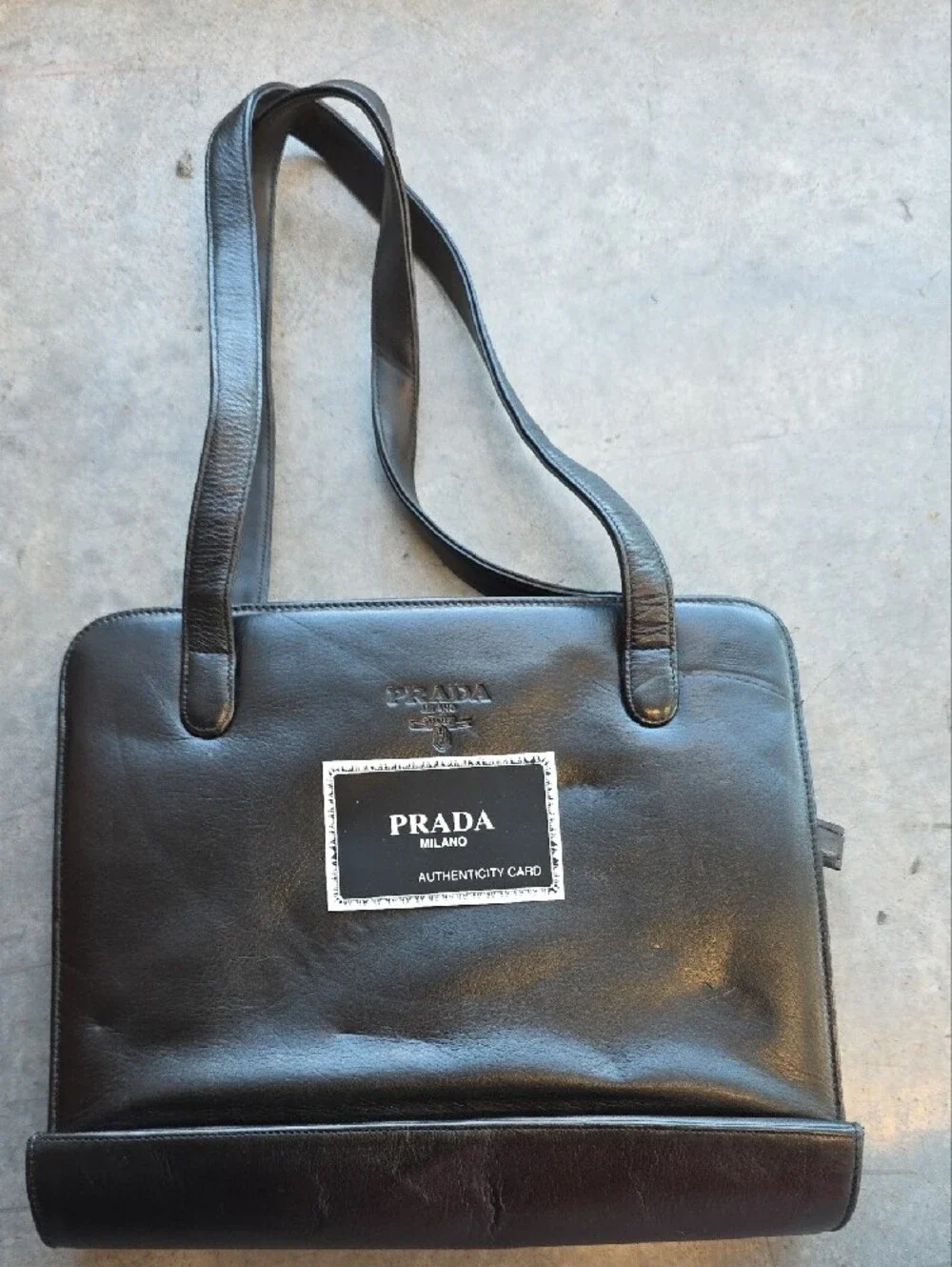Prada Black Leather Purse
